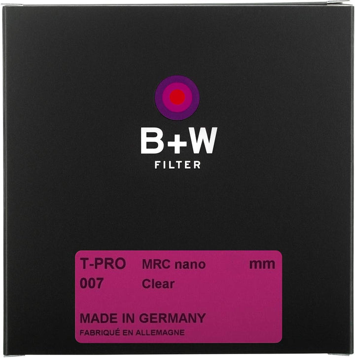 B&W 007 Schutz-Filter, Clear Filter T-Pro, Titan-Finish, MRC Nano, 16x vergütet, super Slim, Premium
