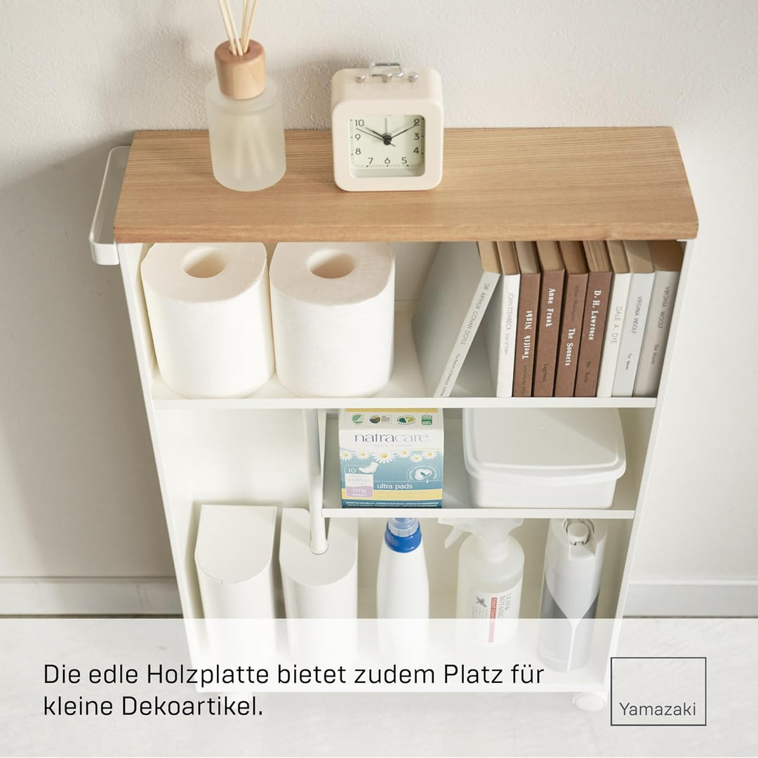 Semi-Closed storage cart - Tower - white Weiss, Weiss
