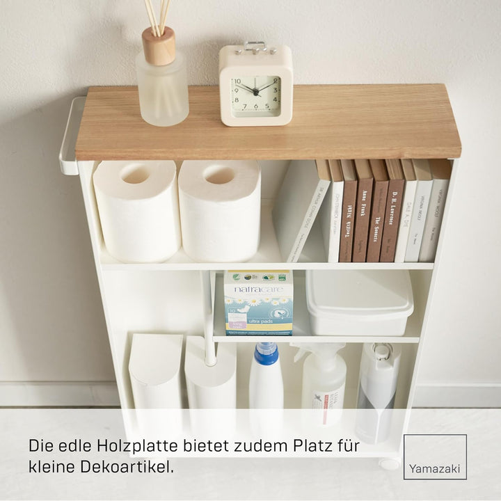 Semi-Closed storage cart - Tower - white Weiss, Weiss