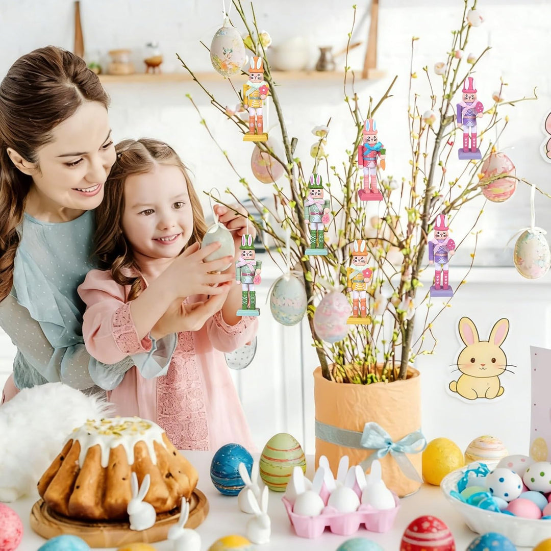 Generisch Osterhase Nussknacker, Dekorationsfigur Mit Hasendesign, Osterhase Holz Nussknacker Osters