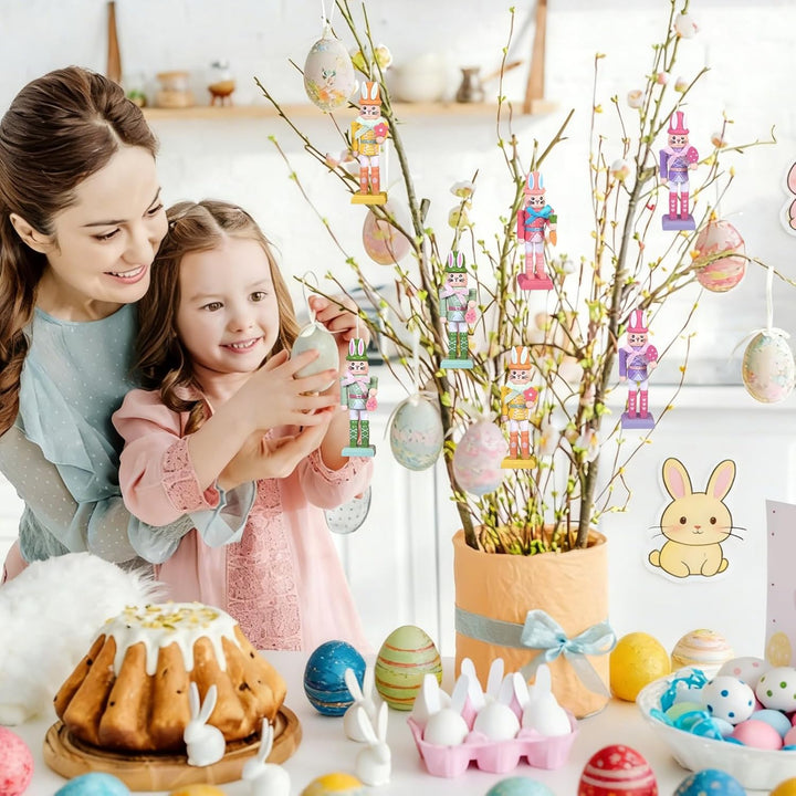 Generisch Osterhase Nussknacker, Dekorationsfigur Mit Hasendesign, Osterhase Holz Nussknacker Osters