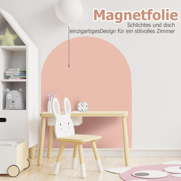 Magnettafel Kinder Selbstklebend : Magnetwand Kinderzimmer 80×100 cm Bogen - Kamelrosa Kamelrosa 80*