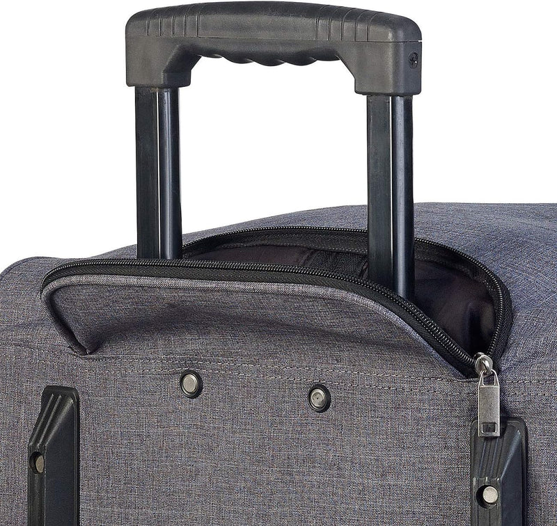 Xcase Koffer gross: 2er-Set faltbare XXL-Reisetaschen mit Trolley-Funktion &Teleskop-Griff (Koffer-T