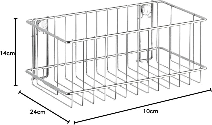 WENKO Wandablage gross Classic Chrom Uno (Extra Tief), Uno (Extra Tief)