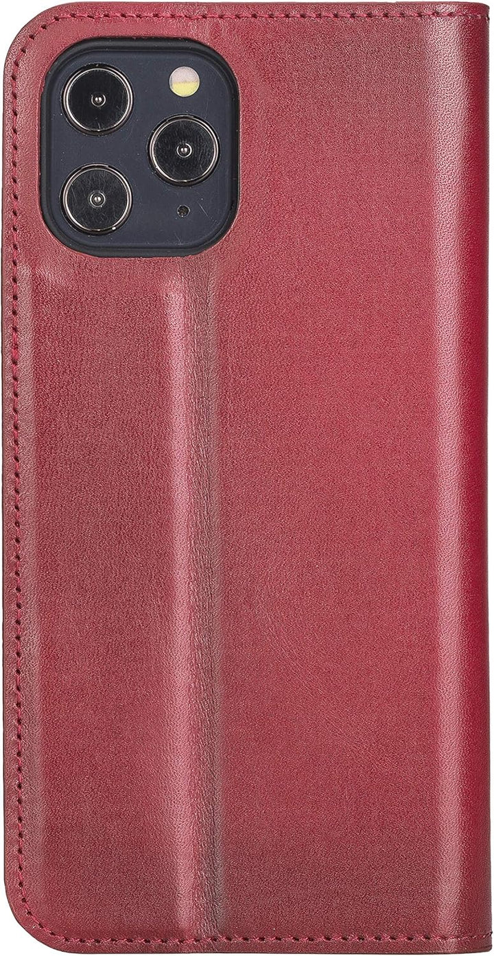 Solo Pelle aufklappbare Lederhülle kompatibel für iPhone 12 Pro Max in 6.7 Zoll inkl. 1 Kartenfach f