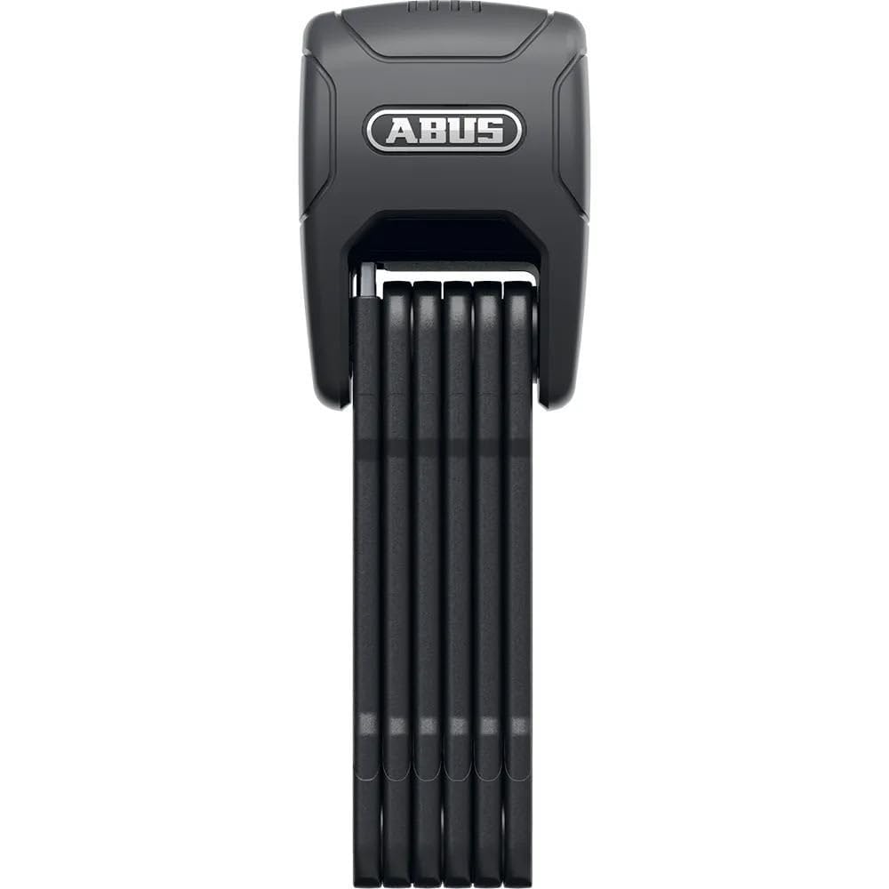 ABUS Faltschloss Bordo Granit™ XPlus 6500KA/90 Black SH - Flexibles und sicheres Fahrradschloss mit