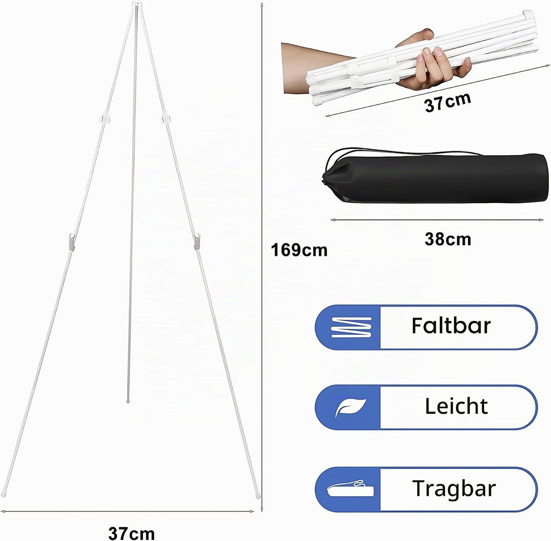 160cm Staffelei Gross Stand für Aufsteller Sitzplan Hochzeit Künstler Poster, Kappbar Stativ Staffel