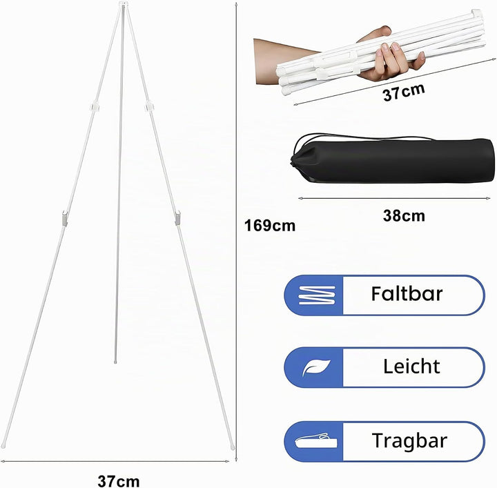 160cm Staffelei Gross Stand für Aufsteller Sitzplan Hochzeit Künstler Poster, Kappbar Stativ Staffel