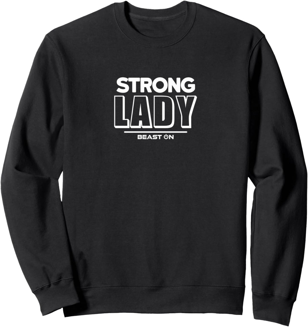 Strong Lady Bodybuilding Fitness Motivation Gym Training Sweatshirt