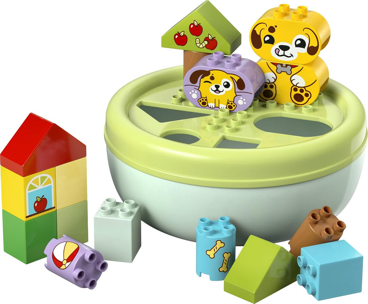 LEGO DUPLO Shape Sorter: Puppy House - Educational Sorting Toy for Toddlers, with Colourful Bricks i