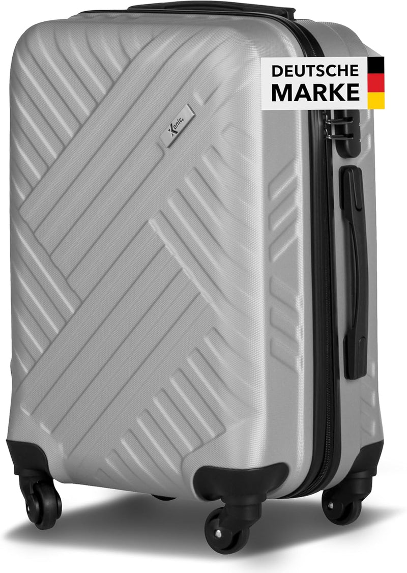 Xonic Design Reisekoffer - Hartschalen-Koffer mit 360° Leichtlauf-Rollen - hochwertiger Trolley mit