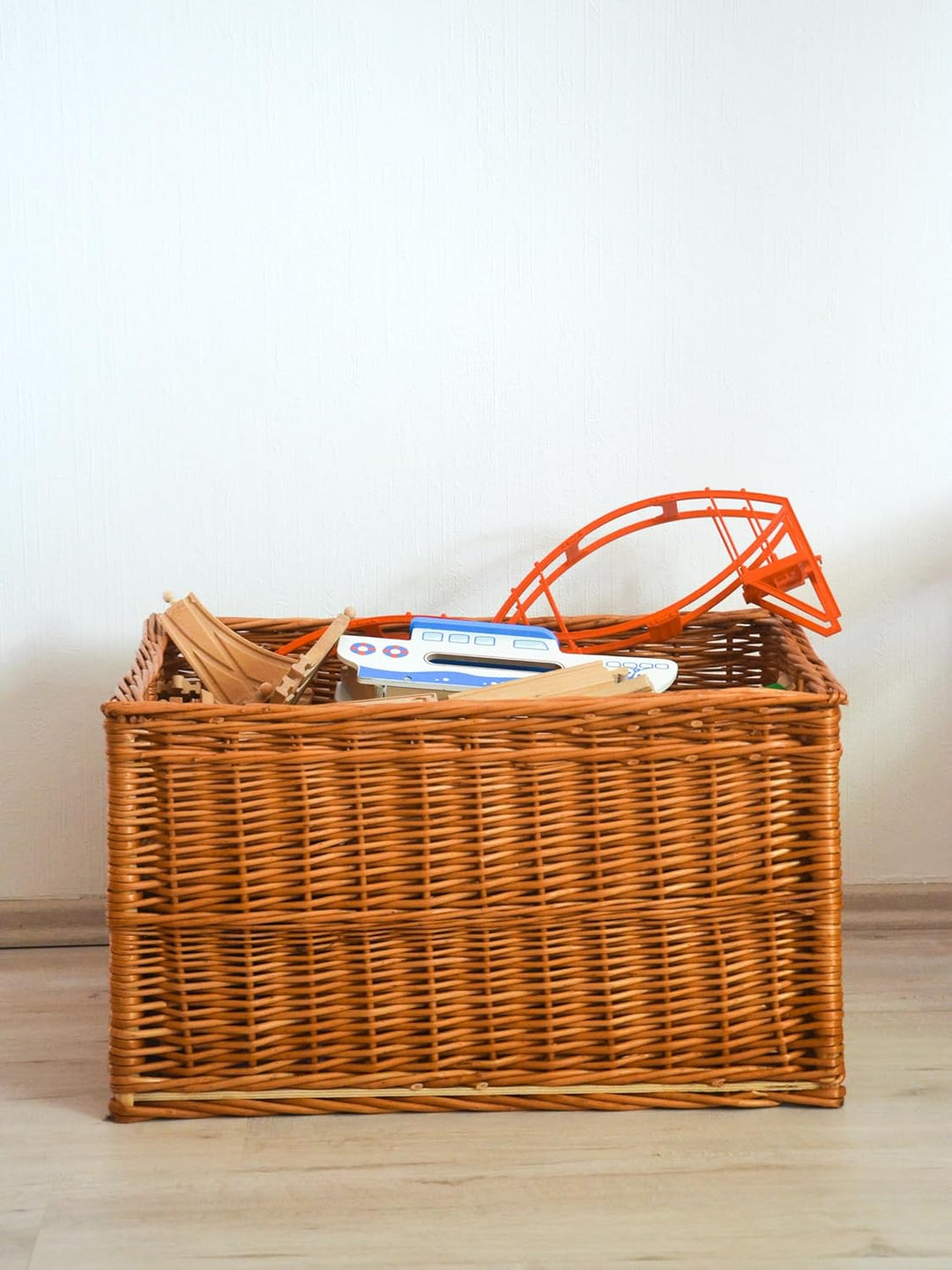 e-wicker24 Alles aus Weide Kaminkorb aus Naturweide, Aufbewahrungskorb, Korbgeflecht, Holzkorb (Natu