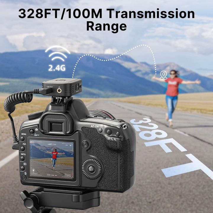 Saramonic Blink 500 T4 4 Personen Wireless Lavalier Mic System, 2,4 GHz, 100 m Reichweite, 4 Sender