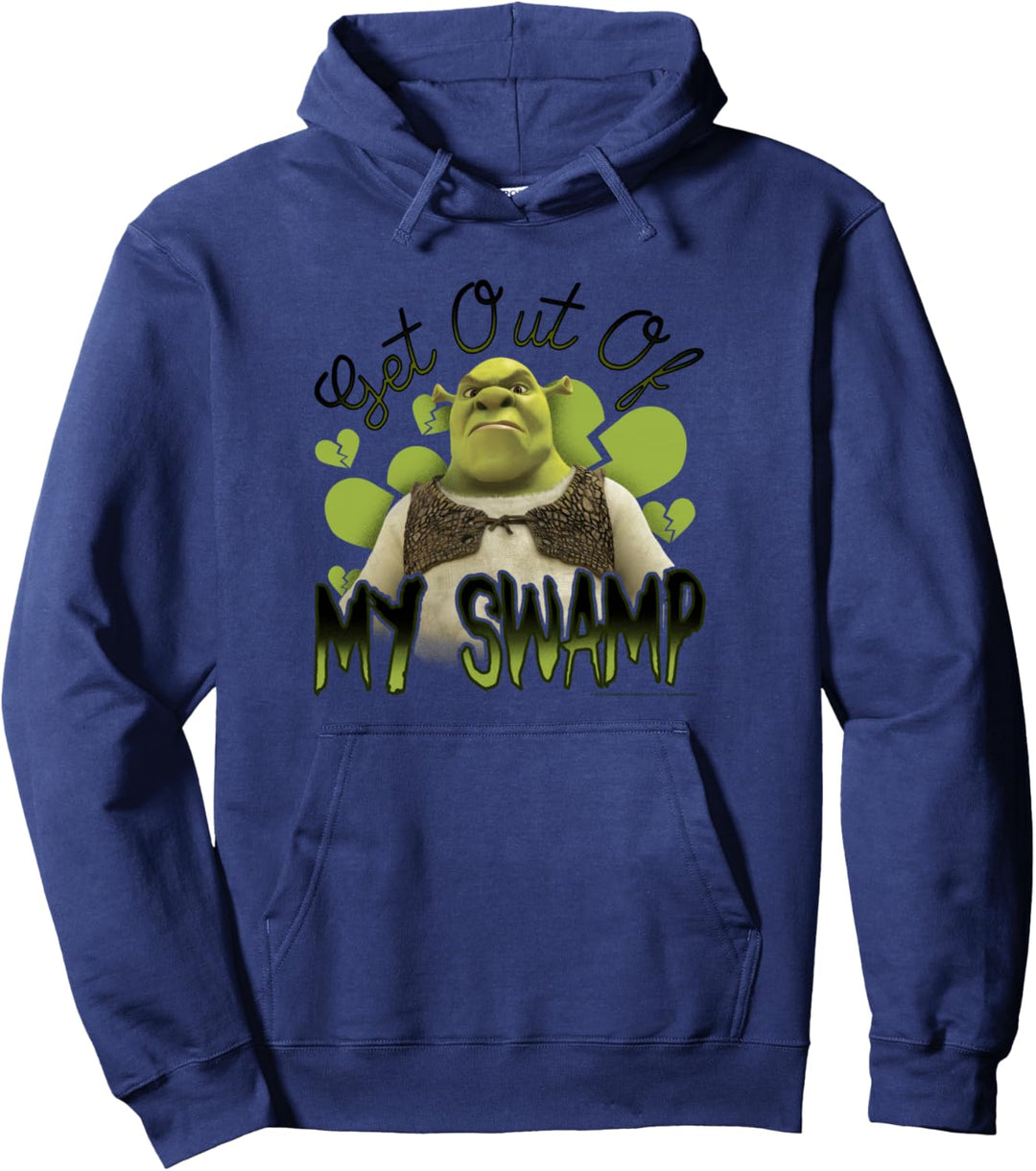 Shrek Get Out Of My Swamp Broken Hearts Portrait Pullover Hoodie