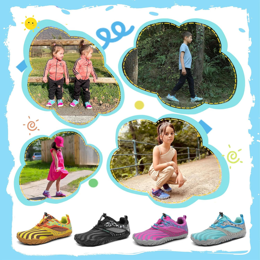 SAGUARO Jungen Mädchen Barfussschuhe Atmungsaktiv Badeschuhe für Kinder Gr.24-36 26 EU Blau, 26 EU B