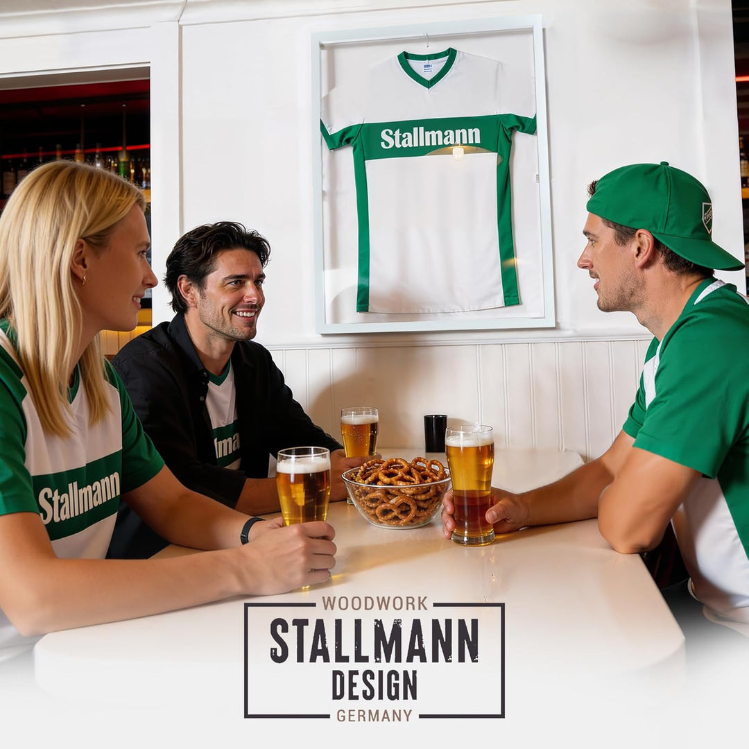 Stallmann Design Trikotrahmen 'Easy Click & Fill' | Rahmen-Farbe: Weiss | Hintergrund: Weiss | Gröss