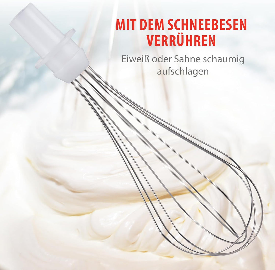 ALPINA Stabmixer, 1000 Watt, Rostfreier Edelstahl, Schwarz-Silber