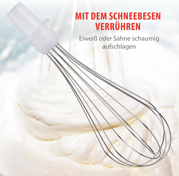ALPINA Stabmixer, 1000 Watt, Rostfreier Edelstahl, Schwarz-Silber