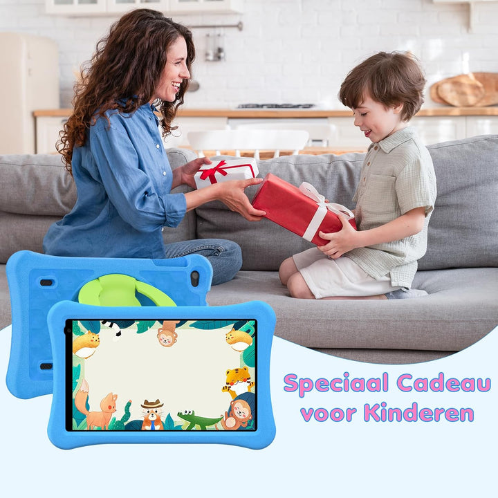 AWOW Kinder Tablet 10 Zoll Android 15 mit 8 GB RAM+64GB ROM(TF 1TB), 6000mAh, Wi-Fi 6 2.4G/5G, Octa-