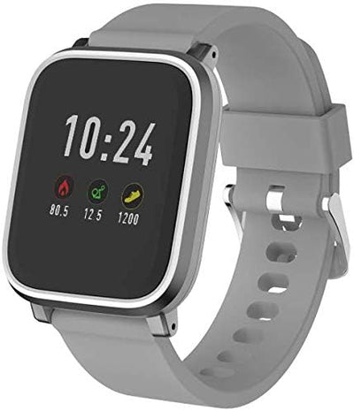 Denver SW-161GREY Bluetooth-Smartwatch mit Herzfrequenzsensor GRAU SW-161 116111000180, 3,3 cm, Grau