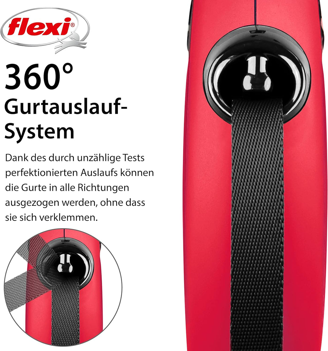 flexi New Classic L Gurt 8 m rot für Hunde bis 50 kg rot L 8 m, rot L 8 m