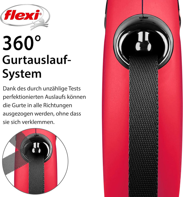 flexi New Classic L Gurt 8 m rot für Hunde bis 50 kg rot L 8 m, rot L 8 m