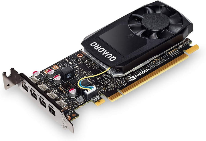 PNY Quadro P1000 Professional Graphic Card 4GB GDDR5 PCI Express 3.0 x16, Single Slot, 4x Mini-Displ