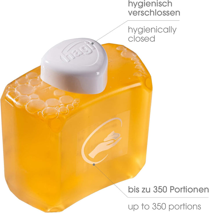 HAGI Schaumseife: Nachfüllpackung für den automatischen Schaumspender (Doppelpack 2 x 180 ml) 180 ml