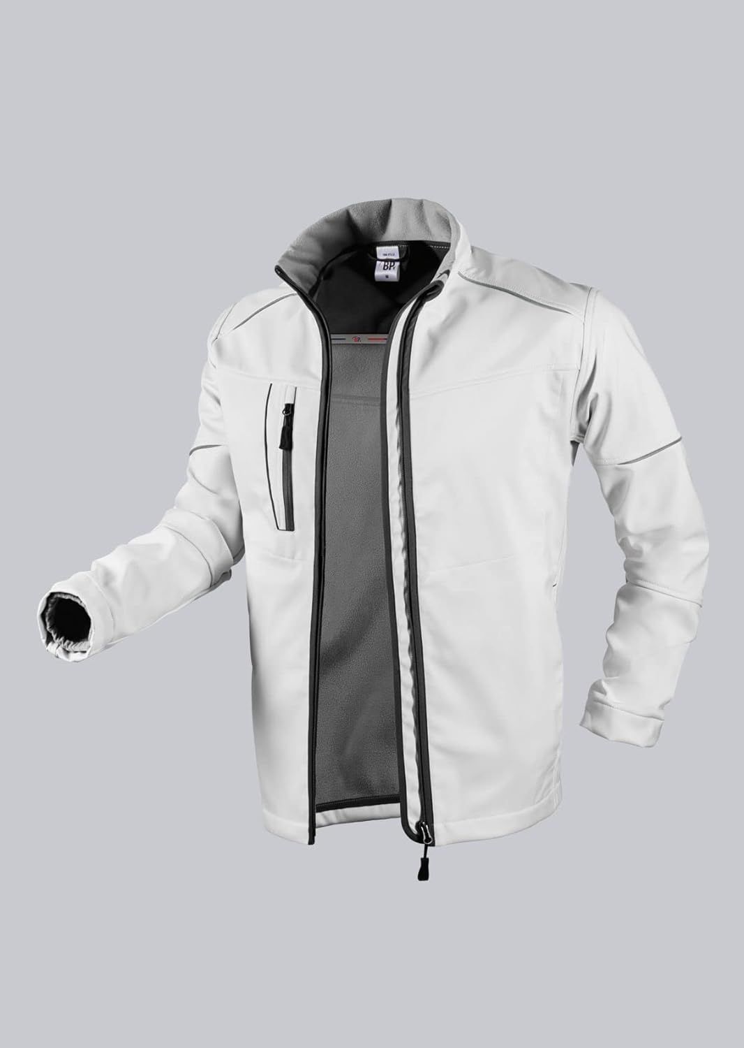 BP 1868-572-21-L Herren-Softshell-Jacke, Stehkragen, Frontreissverschluss, 300,00 g/m² 100% Polyeste