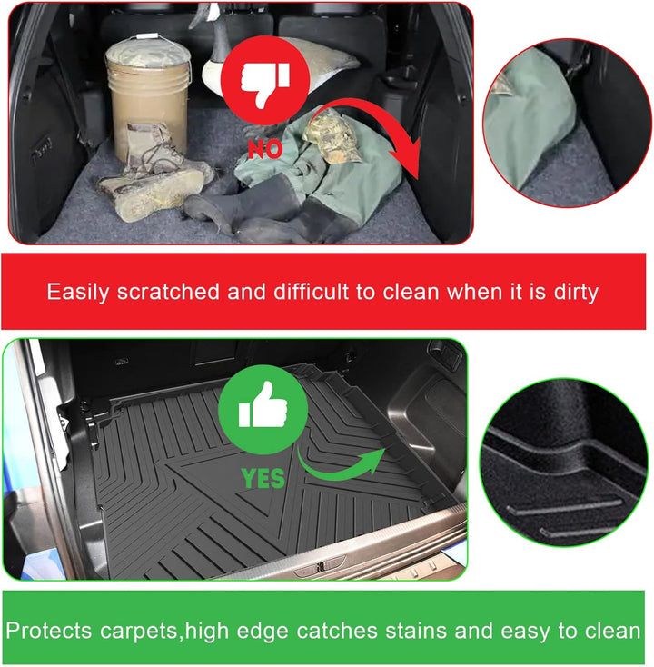 CDEFG Peugeot 3008 2016-2022 2023 Kofferraumwanne, 3008 II Kofferraummatten Matten Wasserdicht Anti-