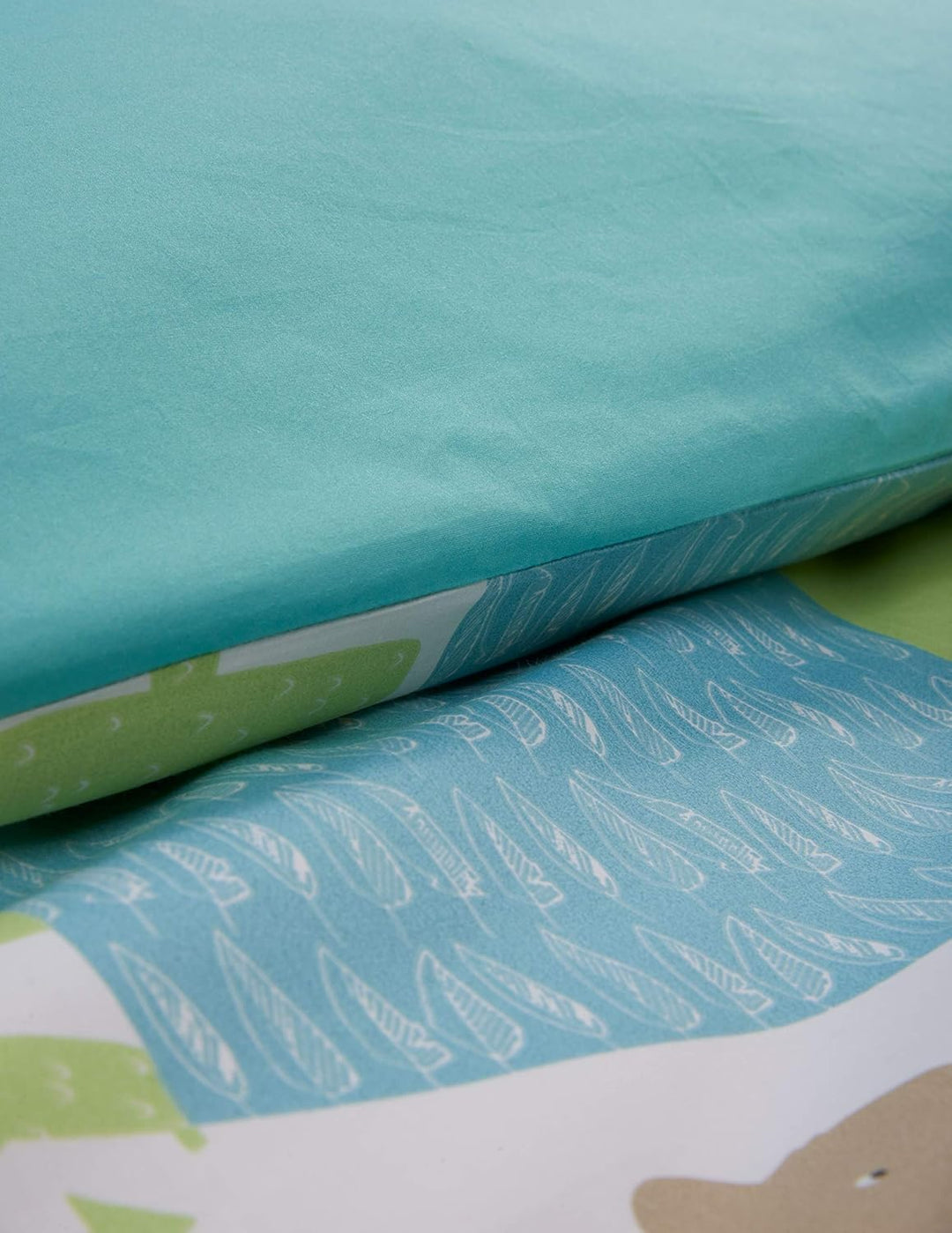 Bio Kinderbettwäsche 100% Bio-Baumwolle (kbA) GOTS zertifiziert, Patchwork Bär, 100 x 135 cm / 40 x