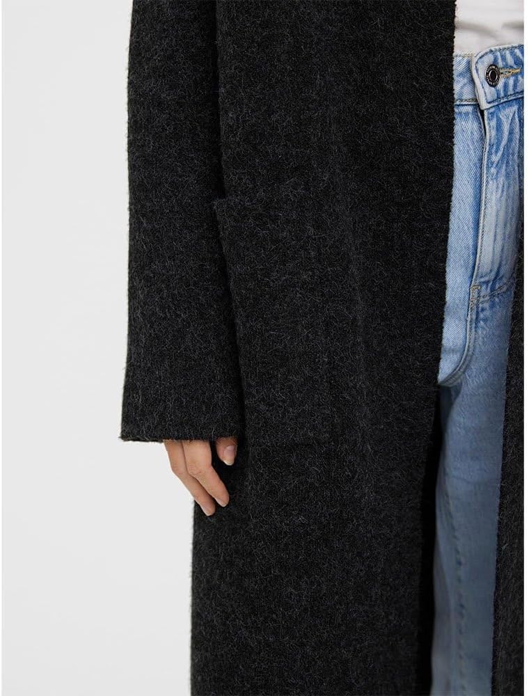 VERO MODA Damen Vmcody Ls Coatigan Ga Noos Strickjacke XS Dark Grey Melange, XS Dark Grey Melange
