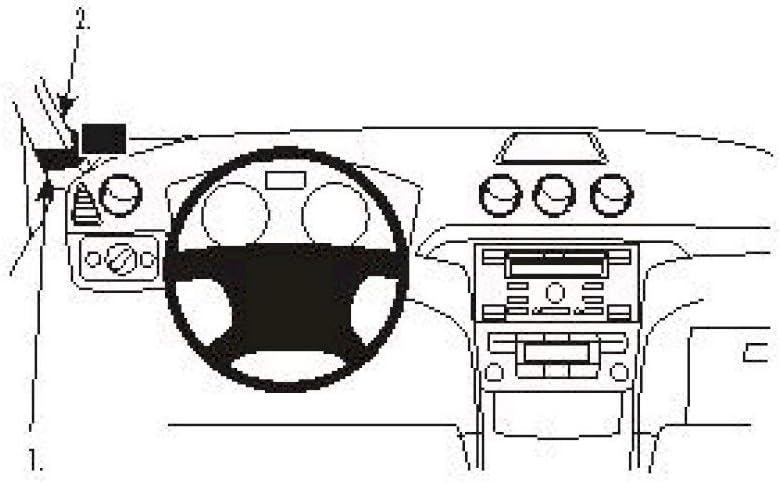 Brodit 803907 ProClip Halterung, schwarz