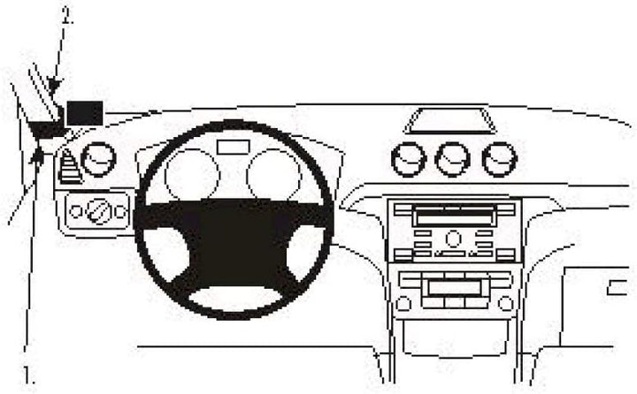 Brodit 803907 ProClip Halterung, schwarz