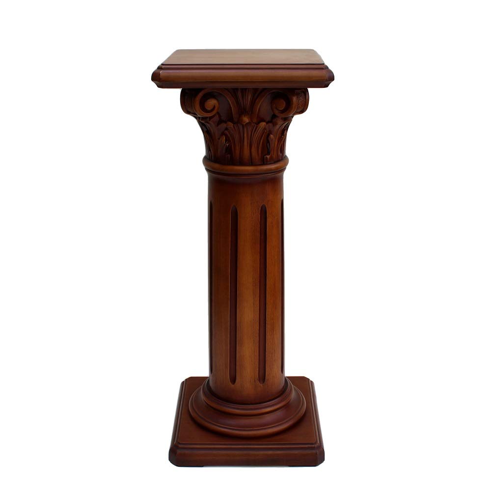 Art.Intaglio - Säule korinthisches Kapitel, manuelle Verarbeitung aus Jelutong-Holz, handgefertigt.