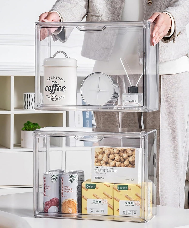 Siyecioa Schaukasten Vitrine, Acryl Vitrine, Glasvitrine, Vitrine Klein mit Tür Für Action Figuren S