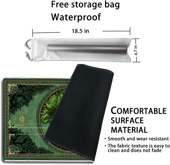 MTG Spielmatte Premium XXL Gaming Matte (60x35cm) - Hochauflösendes Fantasy Design - rutschfeste Gum