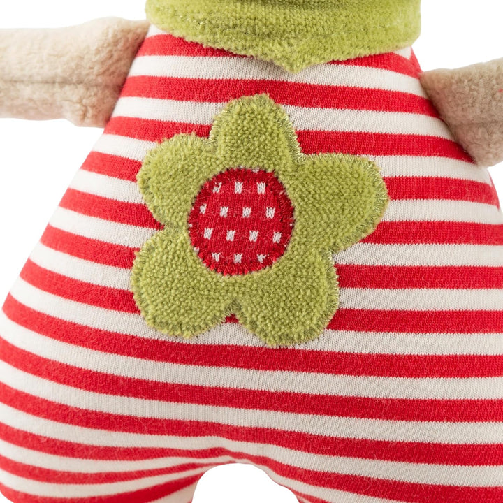 SIGIKID 39055 Spieluhr Schaf Green Mädchen Babyspielzeug empfohlen ab Geburt rot Beige/Rot gestreift