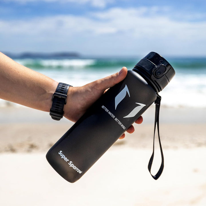 Super Sparrow Trinkflasche - Tritan Wasserflasche - 350ml, 500ml, 750ml, 1000ml - BPA-frei - Ideale