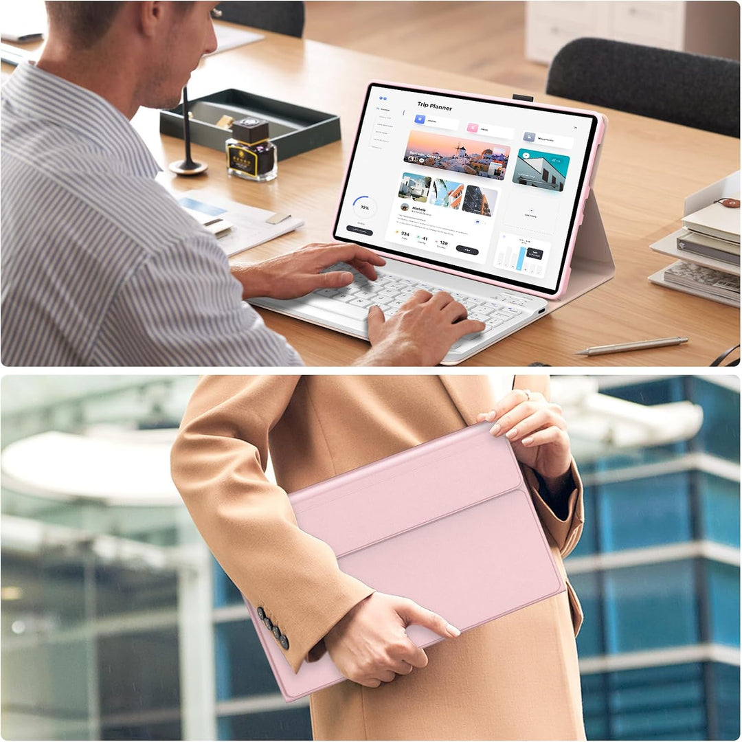 Tastatur Hülle für Lenovo Idea Tab 11 Zoll 2025/K11 Gen 2, QWERTZ Deutsches Magnetisch Abnehmbarer T