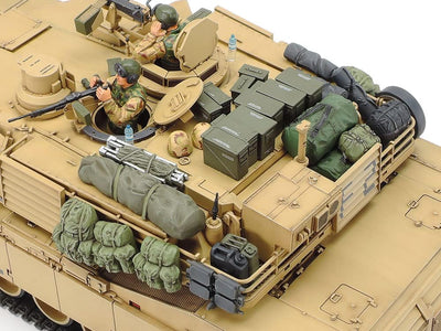 TAMIYA 300035269 300035269-1:35 US Kampfpanzer M1A2 Abrams Iraqi Freedom (2),originalgetreue Nachbil