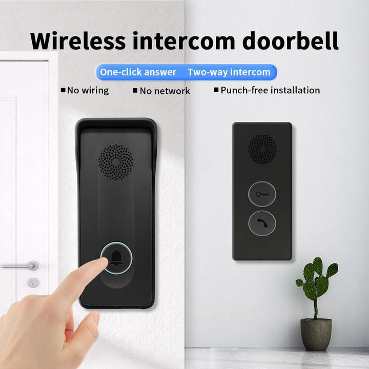ANJIELO SMART Kabellose Türklingel, integriertes drahtloses Signal, Zwei-Wege-Gegensprechanlage, Ein
