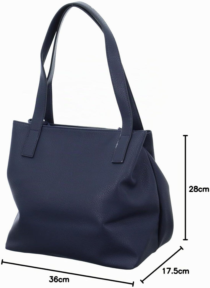TOM TAILOR bags Miri Zip Damen Shopper Umhängetasche Reissverschluss Blau, Blau