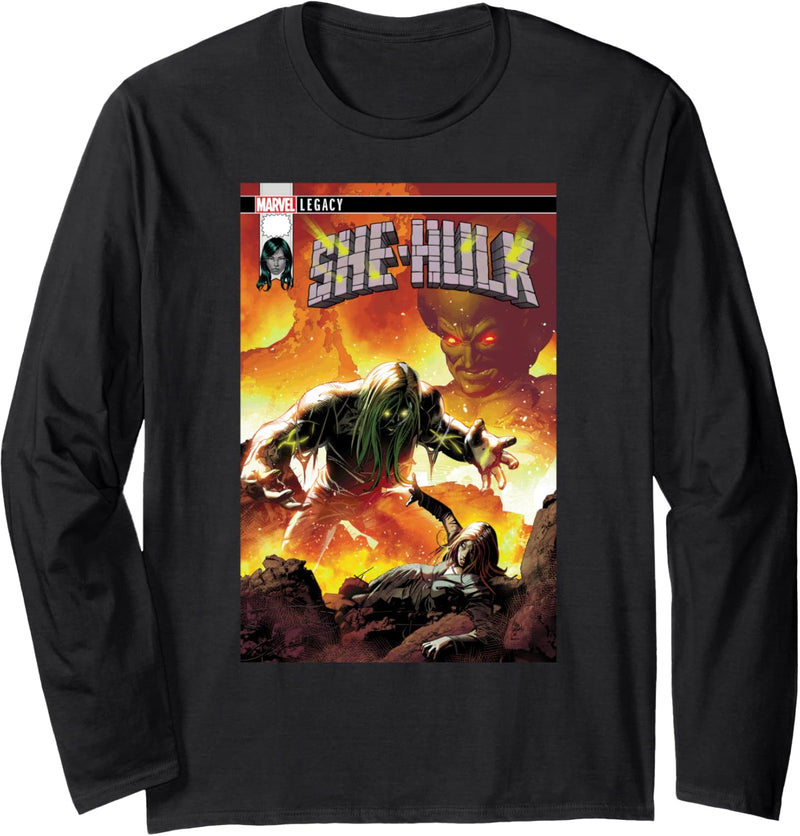 Marvel She-Hulk Eternal Flames Comic Cover Langarmshirt