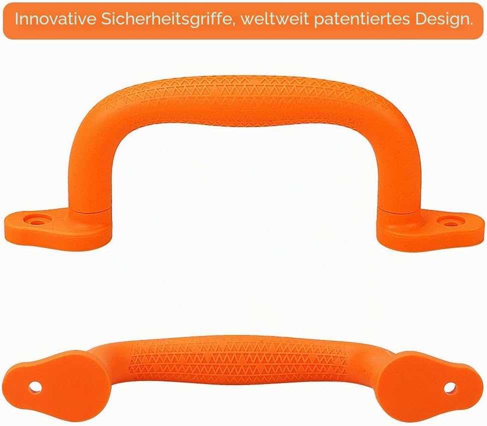 Dolibest Sicherheitsgriffe, 18cm rutschfeste Solide Handgriffe Klettergeräte Greifer Griffe für Spie