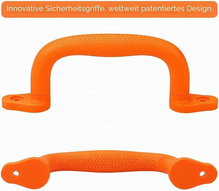 Dolibest Sicherheitsgriffe, 18cm rutschfeste Solide Handgriffe Klettergeräte Greifer Griffe für Spie