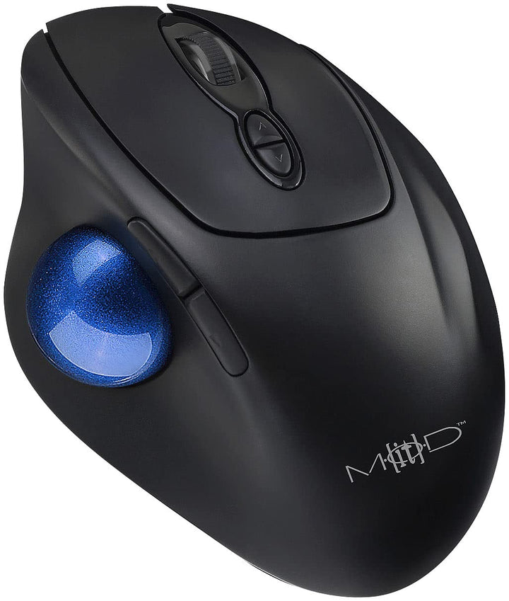 Mod-It Trackball Mouse: Kabellose Trackball-Maus mit Bluetooth, 7 Tasten, Scrollrad, 1.600 DPI (Mult