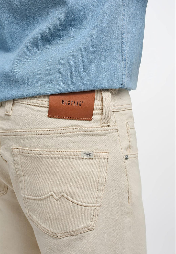 MUSTANG Herren Jeans Hose Style Denver Cropped 31W / 30L Whisper White, 31W / 30L Whisper White