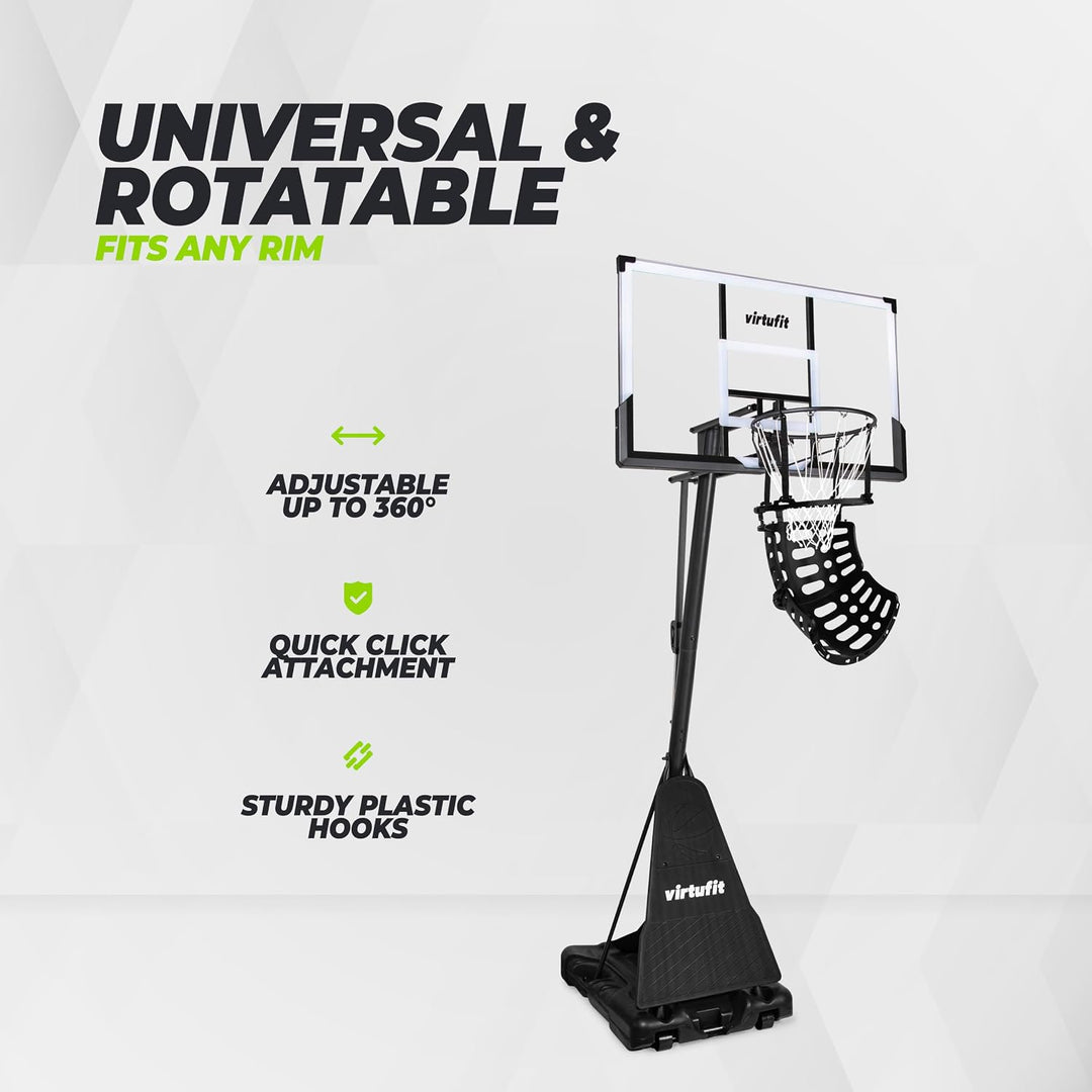 VirtuFit Basketball Return System – Basketball Rückholnetz & Rebound Trainer für Indoor & Outdoor Tr