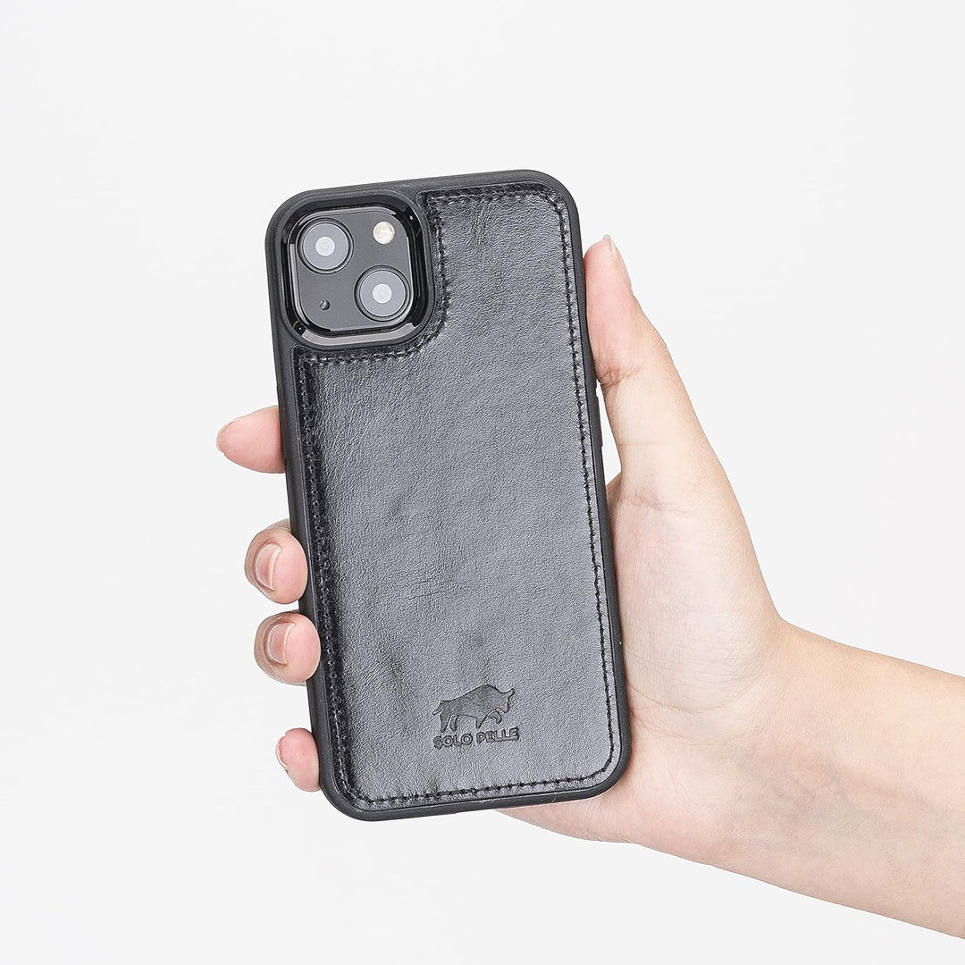 Solo Pelle Lederhülle für das iPhone 13 in 6.1 Zoll Stanford Case Leder Hülle Ledertasche Backcover